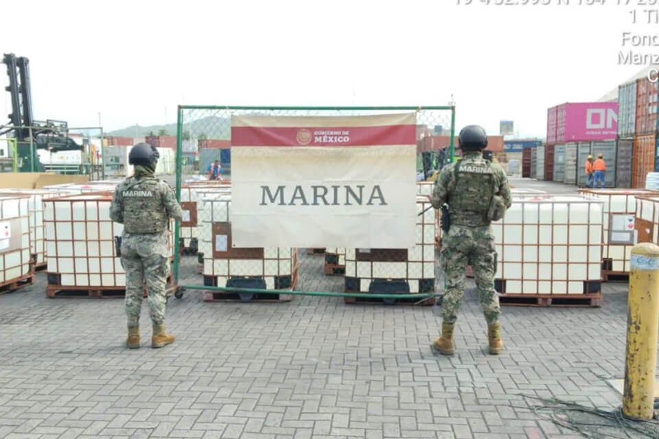 Drug-making raw materials seized at Manzanillo port