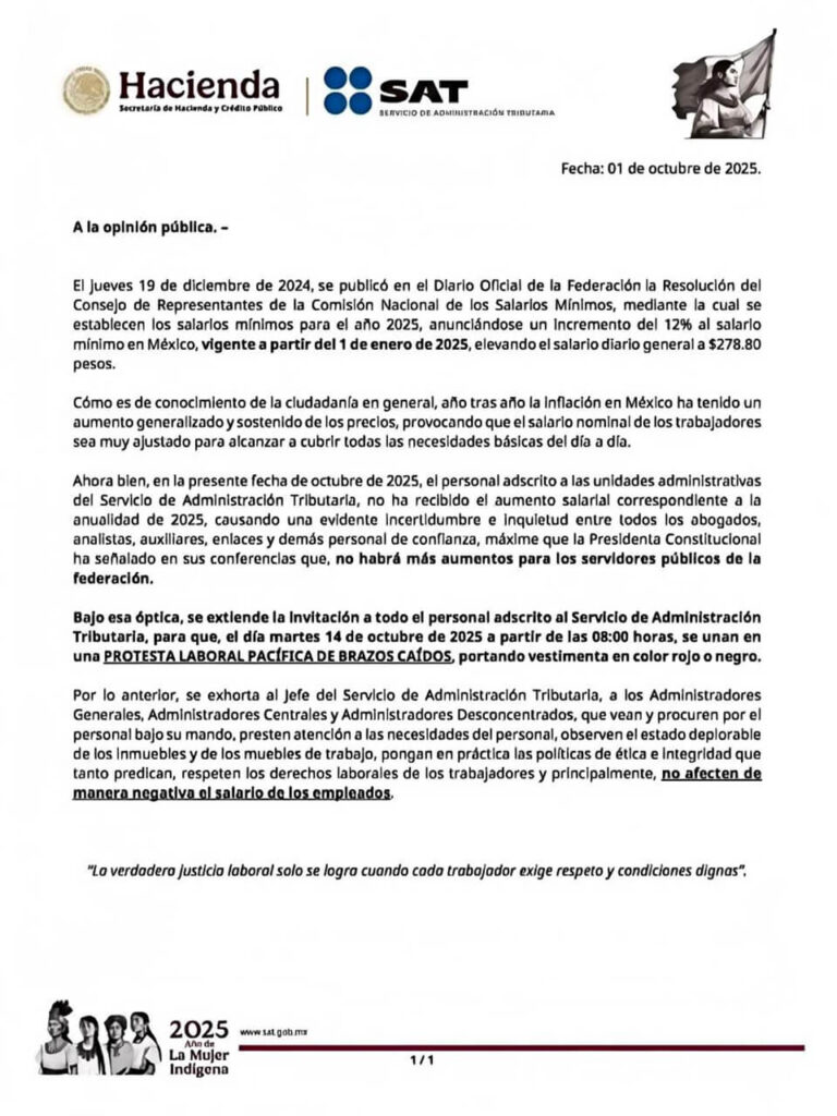 Mexican tax officials strike